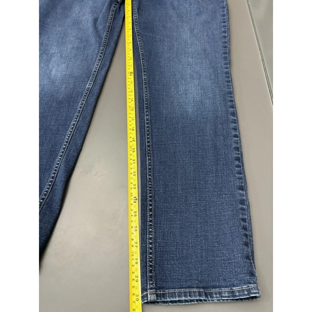 Buffalo David Bitton Jackson Jeans Mens 36x30.5 Straight Stretch Blue Denim